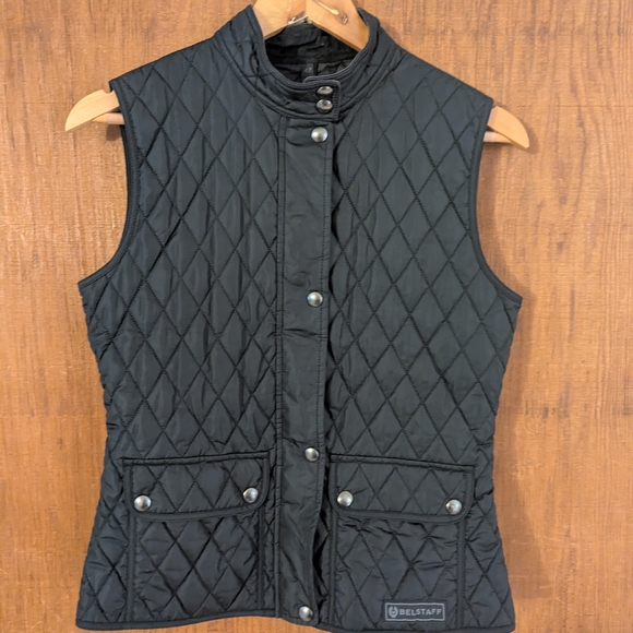 Belstaff Black Quilted Women's Vest - Picture 1 of 16